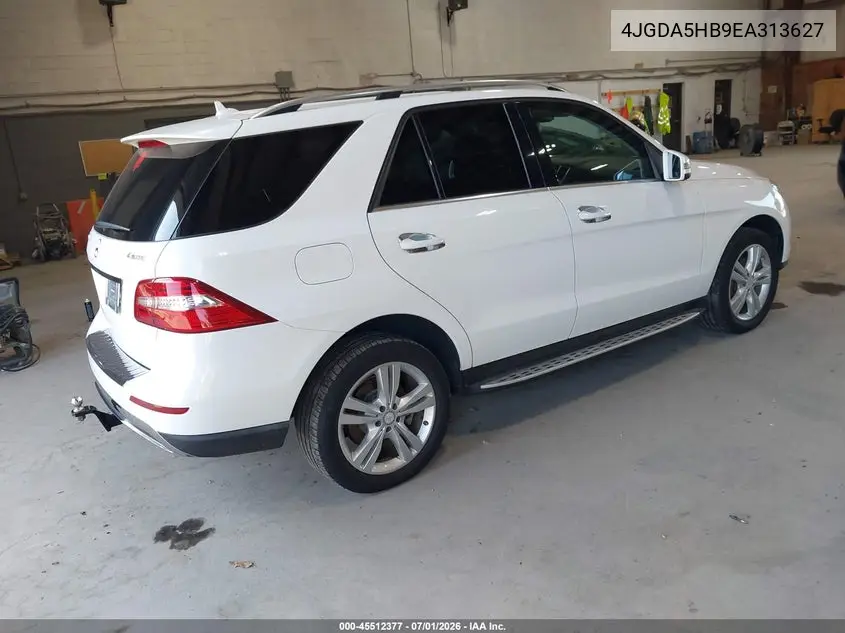 2014 Mercedes-Benz Ml 350 4Matic VIN: 4JGDA5HB9EA313627 Lot: 45512377