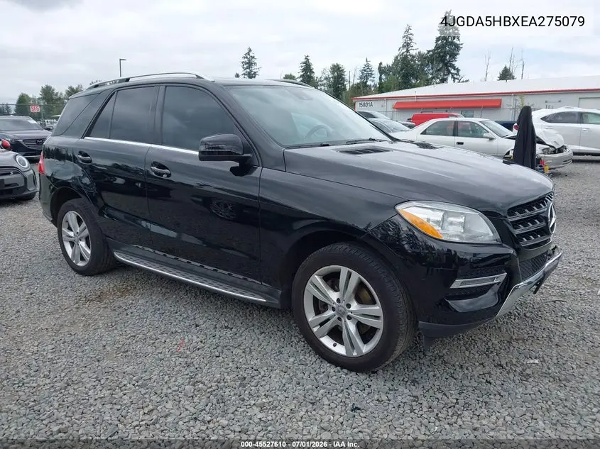 2014 Mercedes-Benz Ml 350 4Matic VIN: 4JGDA5HBXEA275079 Lot: 45527610