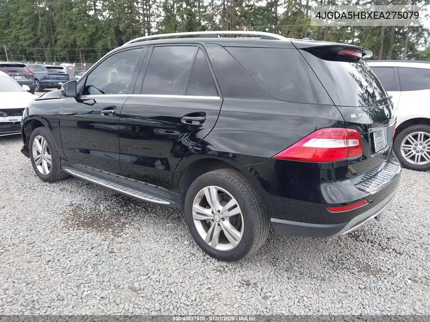 2014 Mercedes-Benz Ml 350 4Matic VIN: 4JGDA5HBXEA275079 Lot: 45527610