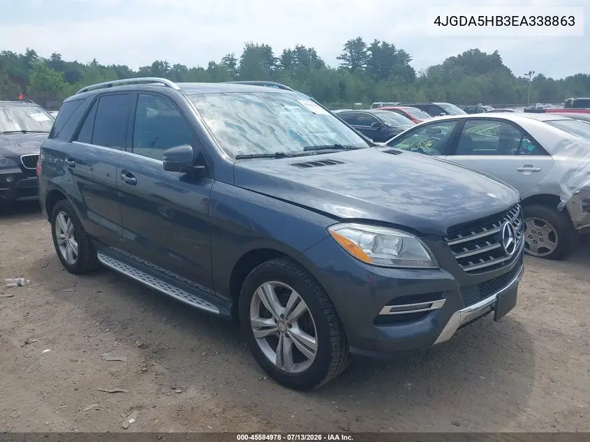2014 Mercedes-Benz Ml 350 4Matic VIN: 4JGDA5HB3EA338863 Lot: 45584978