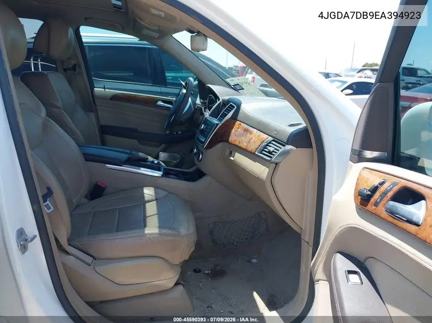 2014 Mercedes-Benz Ml 550 4Matic VIN: 4JGDA7DB9EA394923 Lot: 45590393