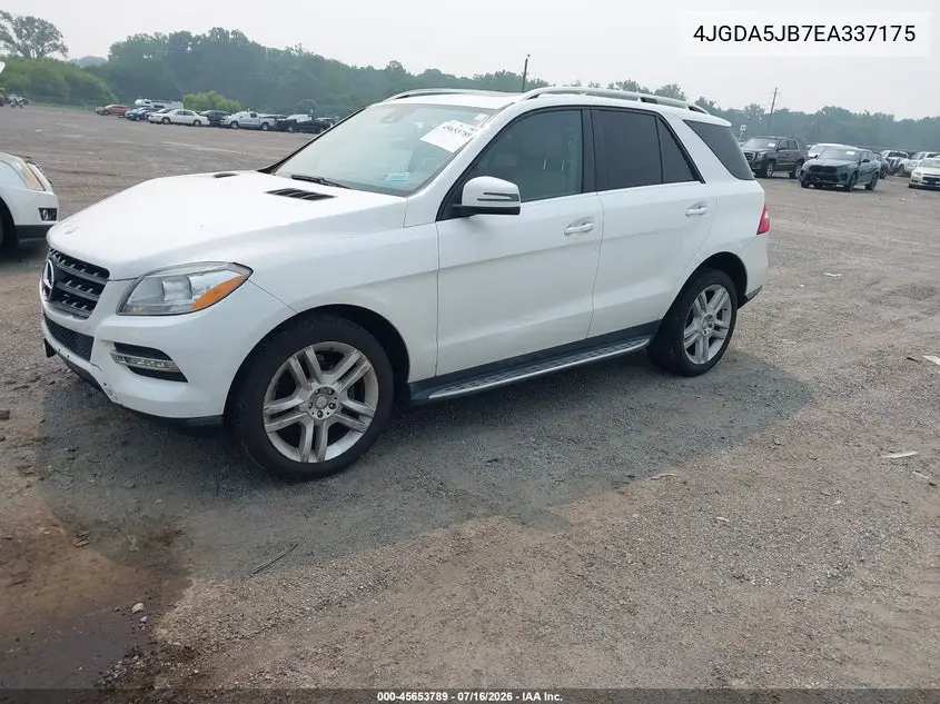 2014 Mercedes-Benz Ml 350 VIN: 4JGDA5JB7EA337175 Lot: 45653789