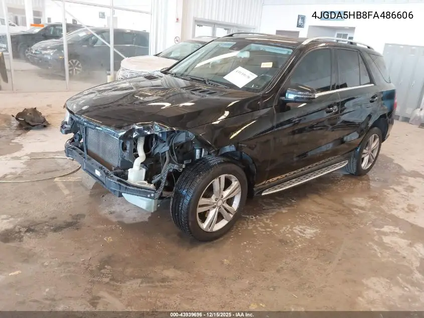 4JGDA5HB8FA486606 2015 Mercedes-Benz Ml 350 4Matic