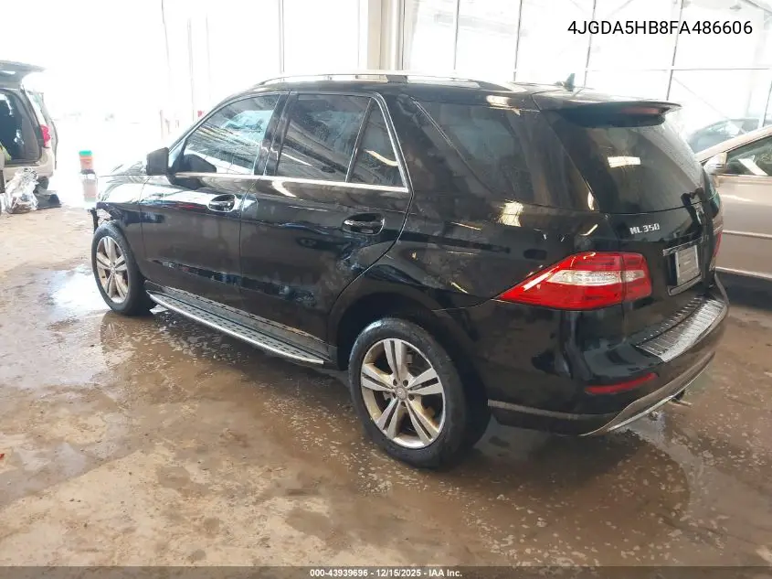 4JGDA5HB8FA486606 2015 Mercedes-Benz Ml 350 4Matic
