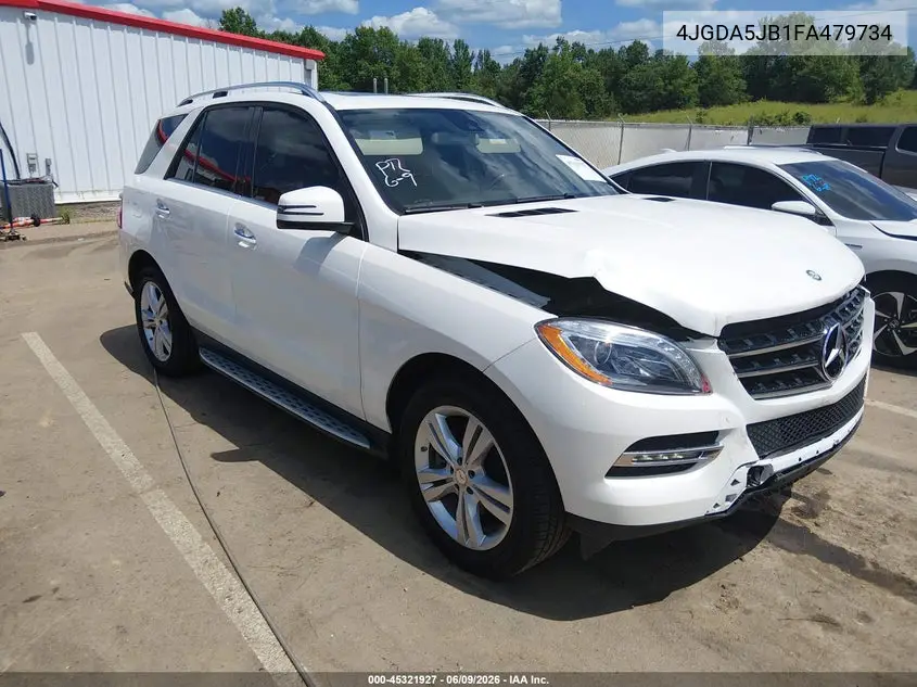 2015 Mercedes-Benz Ml 350 VIN: 4JGDA5JB1FA479734 Lot: 45321927