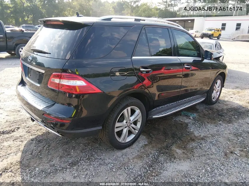 2015 Mercedes-Benz Ml 350 VIN: 4JGDA5JB7FA616174 Lot: 45530838