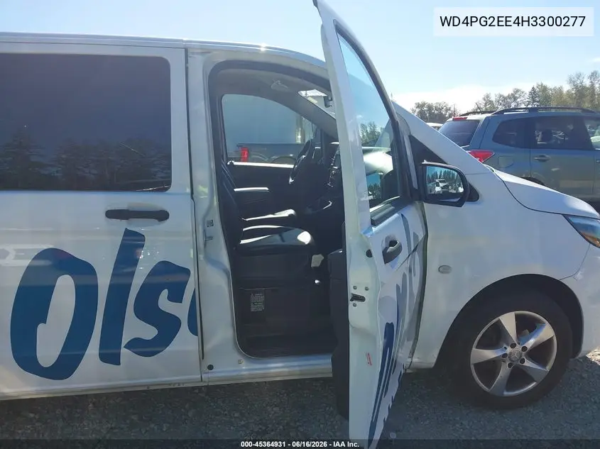 2017 Mercedes-Benz Metris VIN: WD4PG2EE4H3300277 Lot: 45364931