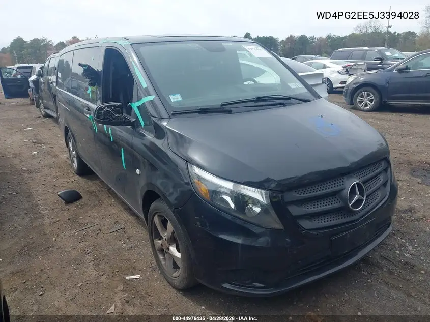 2018 Mercedes-Benz Metris VIN: WD4PG2EE5J3394028 Lot: 44976435