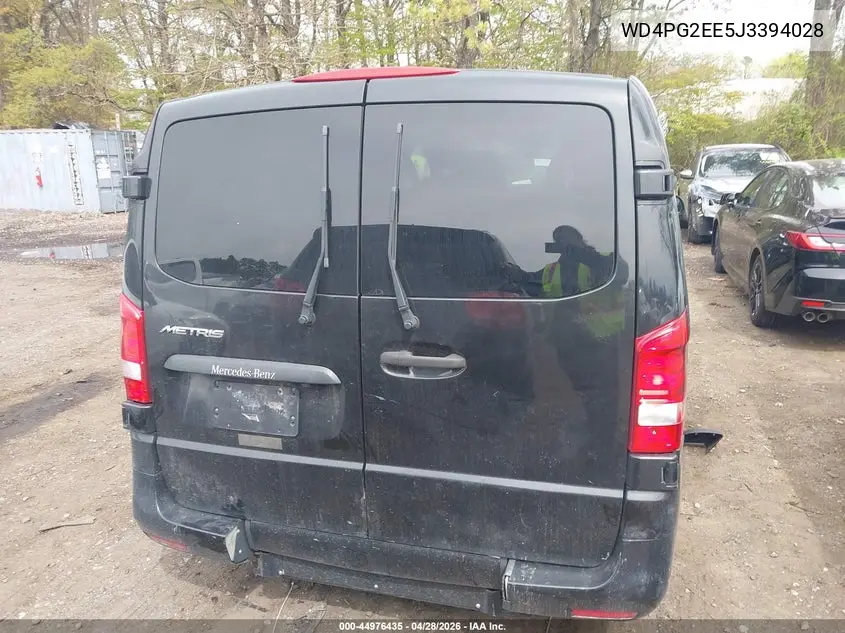 2018 Mercedes-Benz Metris VIN: WD4PG2EE5J3394028 Lot: 44976435