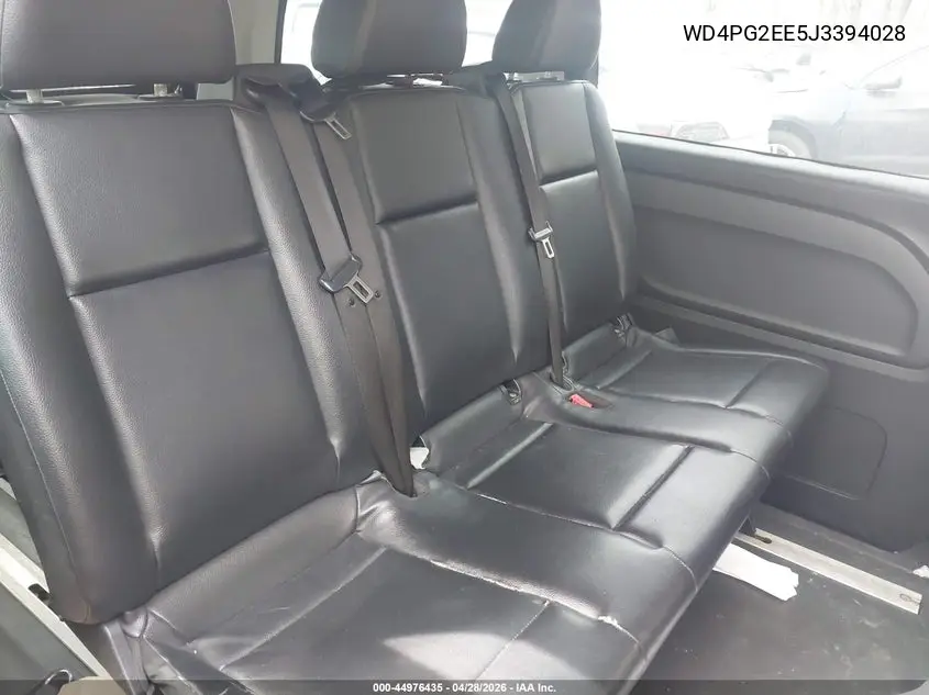 2018 Mercedes-Benz Metris VIN: WD4PG2EE5J3394028 Lot: 44976435
