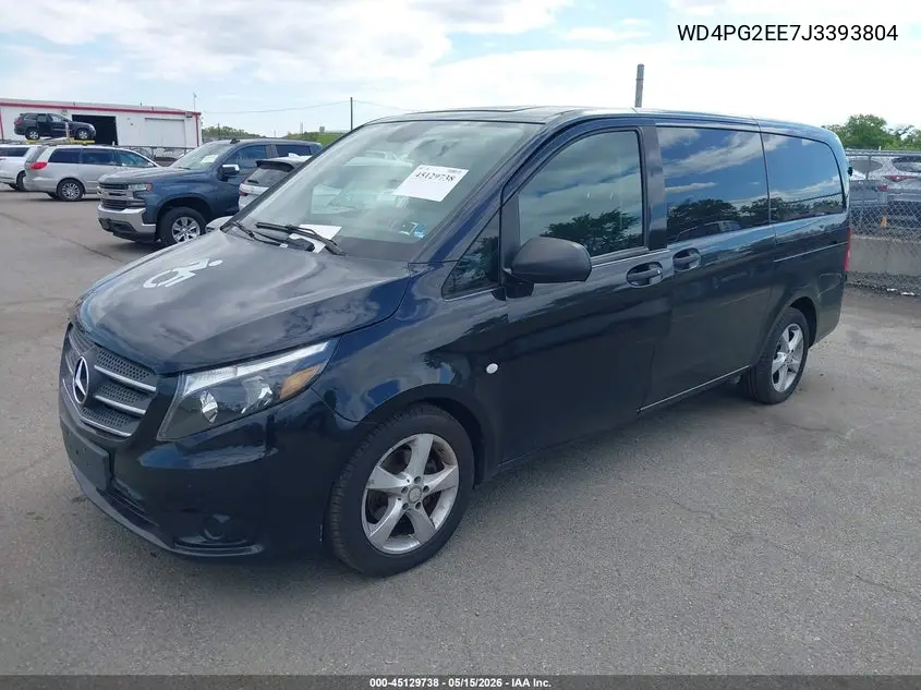 2018 Mercedes-Benz Metris VIN: WD4PG2EE7J3393804 Lot: 45129738