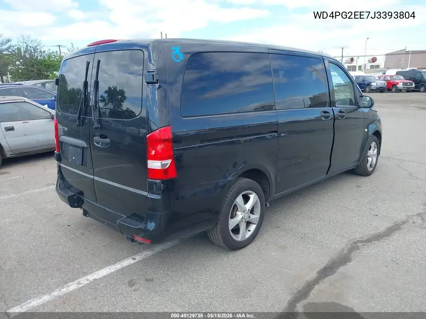 2018 Mercedes-Benz Metris VIN: WD4PG2EE7J3393804 Lot: 45129738