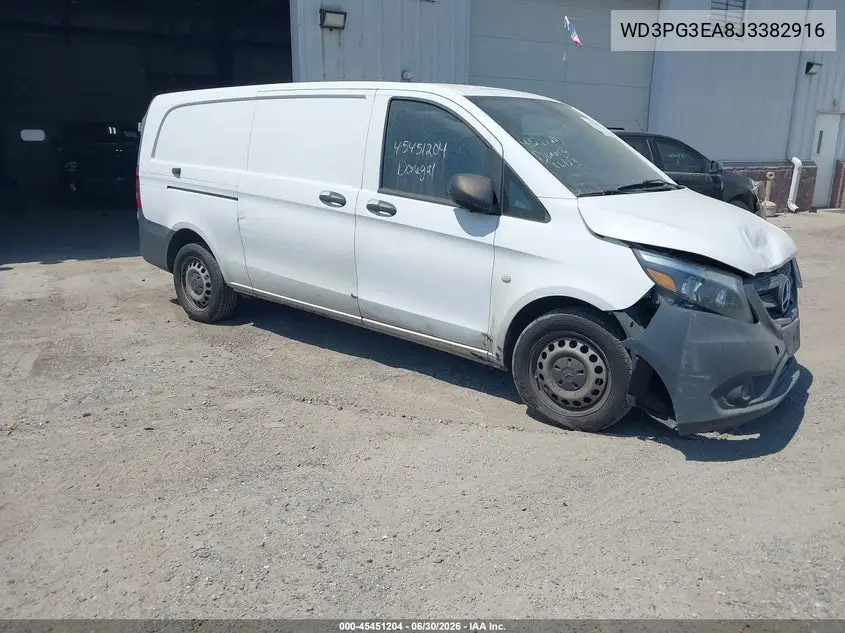 2018 Mercedes-Benz Metris VIN: WD3PG3EA8J3382916 Lot: 45451204