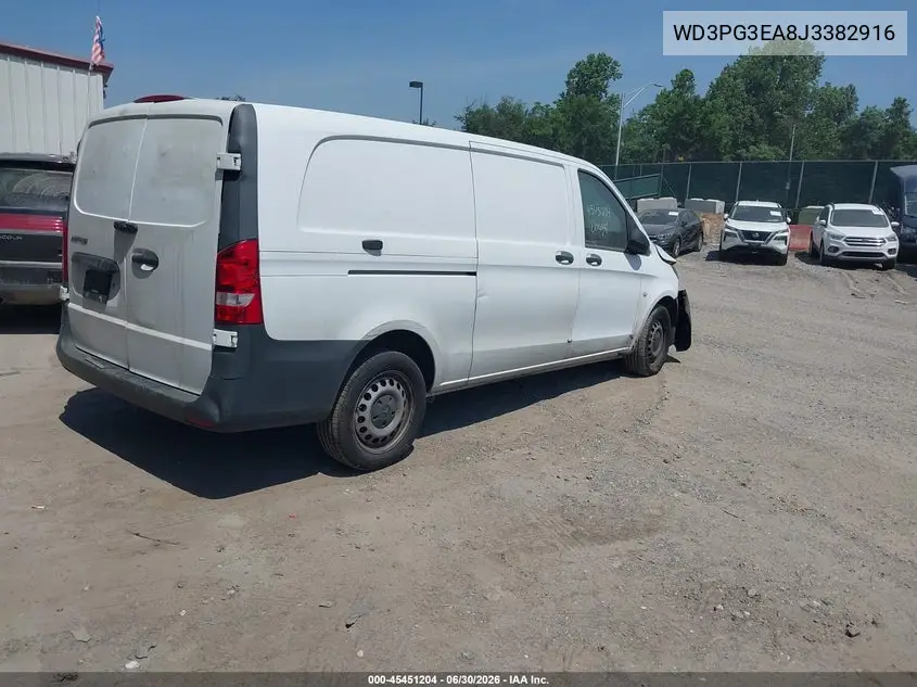 2018 Mercedes-Benz Metris VIN: WD3PG3EA8J3382916 Lot: 45451204