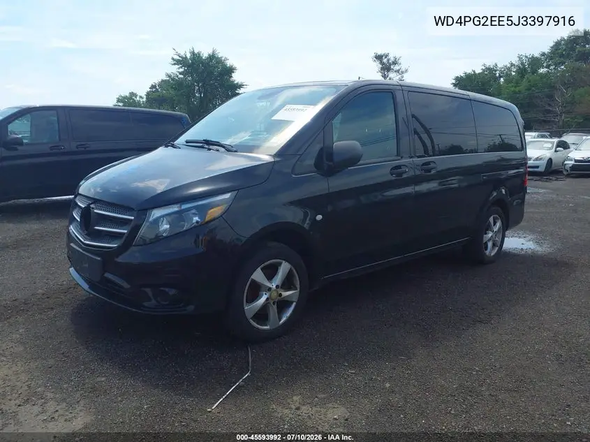 2018 Mercedes-Benz Metris VIN: WD4PG2EE5J3397916 Lot: 45593992