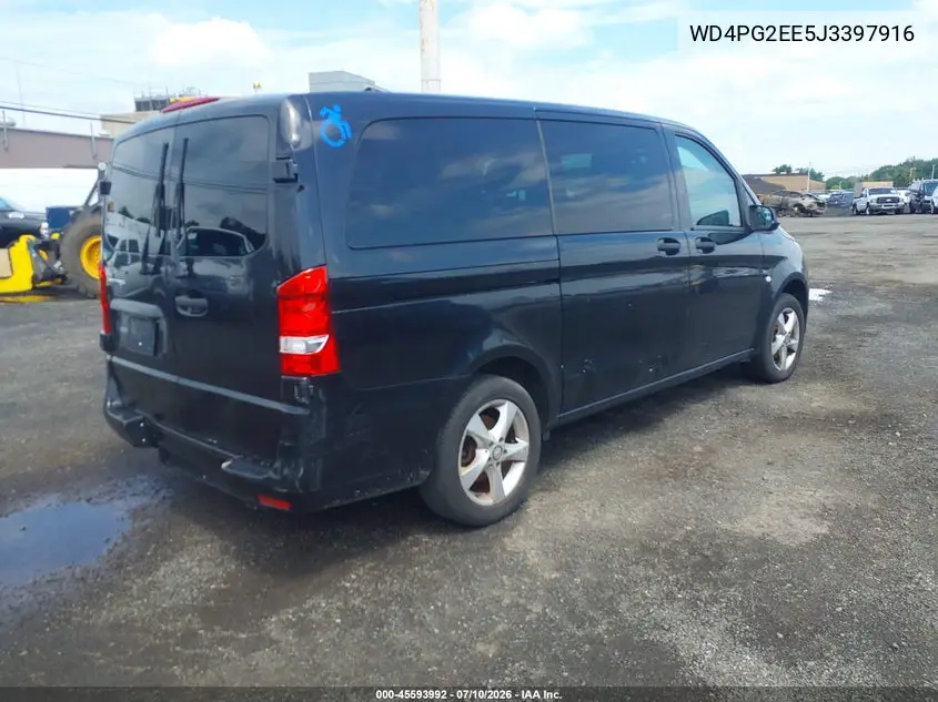 2018 Mercedes-Benz Metris VIN: WD4PG2EE5J3397916 Lot: 45593992