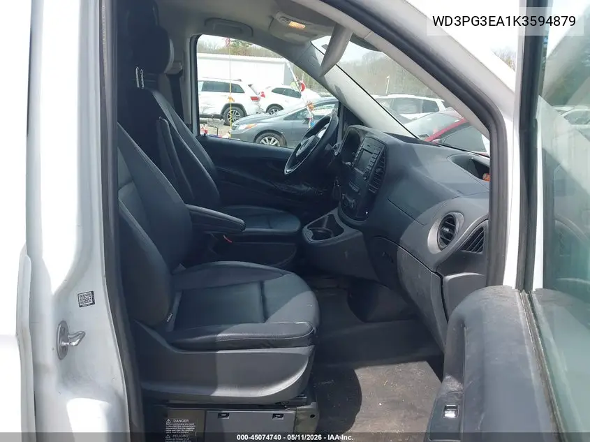 2019 Mercedes-Benz Metris VIN: WD3PG3EA1K3594879 Lot: 45074740