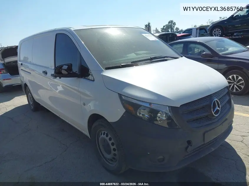 2020 Mercedes-Benz Metris VIN: W1YV0CEYXL3685760 Lot: 44697622