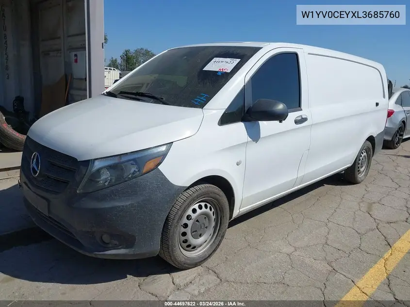 2020 Mercedes-Benz Metris VIN: W1YV0CEYXL3685760 Lot: 44697622