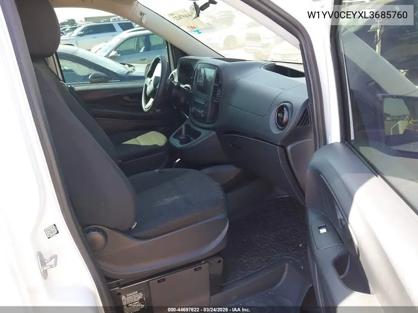 2020 Mercedes-Benz Metris VIN: W1YV0CEYXL3685760 Lot: 44697622
