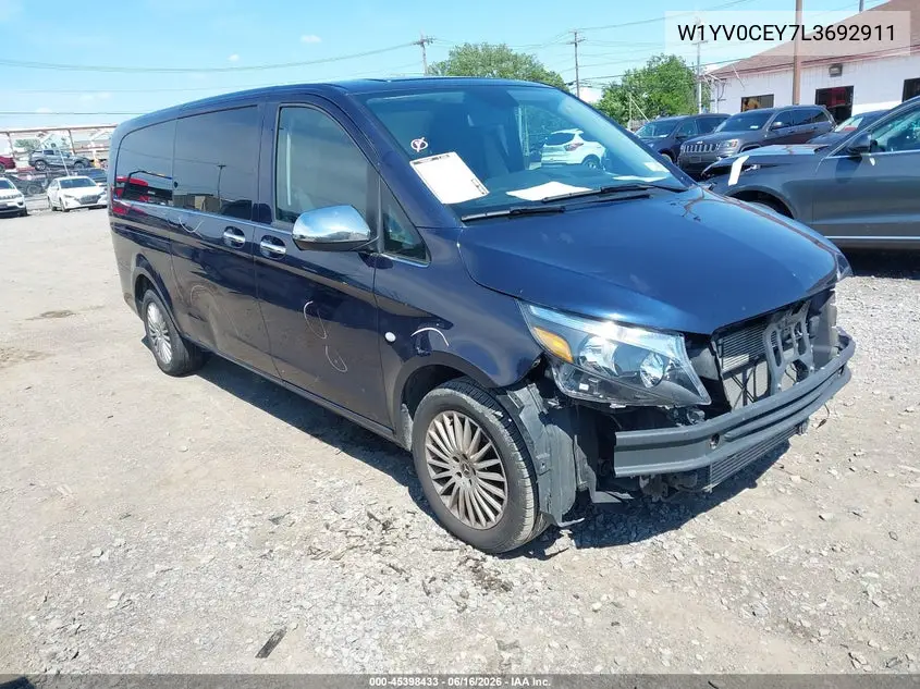 2020 Mercedes-Benz Metris VIN: W1YV0CEY7L3692911 Lot: 45398433