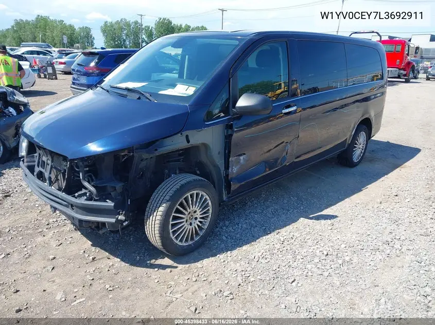 2020 Mercedes-Benz Metris VIN: W1YV0CEY7L3692911 Lot: 45398433