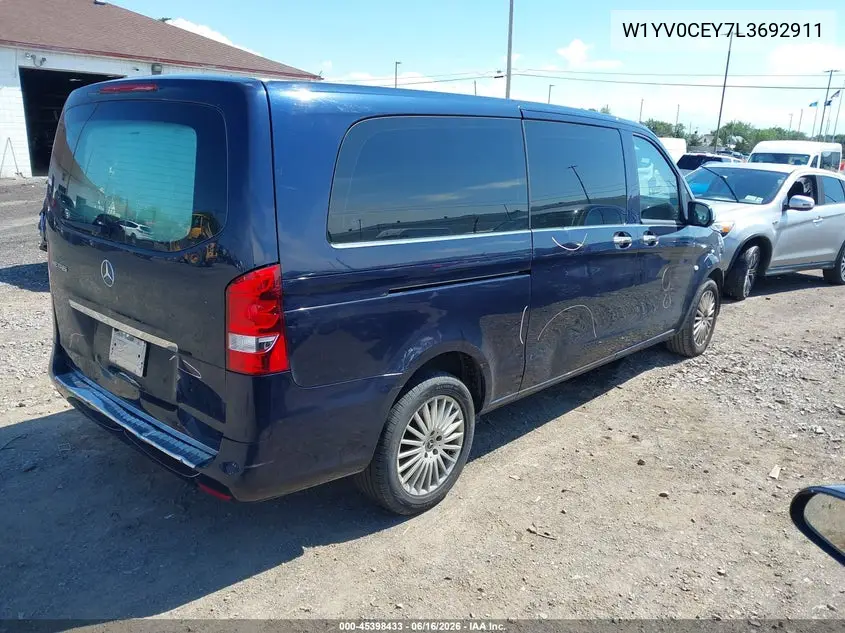 2020 Mercedes-Benz Metris VIN: W1YV0CEY7L3692911 Lot: 45398433