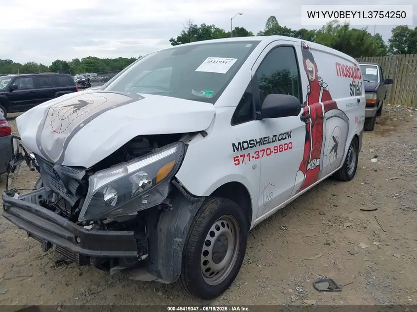2020 Mercedes-Benz Metris VIN: W1YV0BEY1L3754250 Lot: 45419347