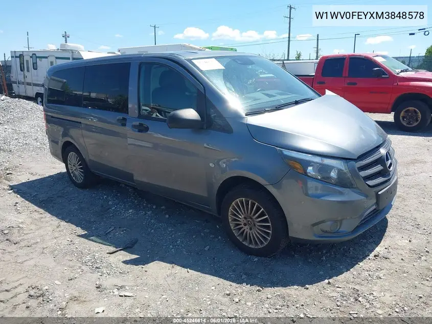 2021 Mercedes-Benz Metris VIN: W1WV0FEYXM3848578 Lot: 45246614