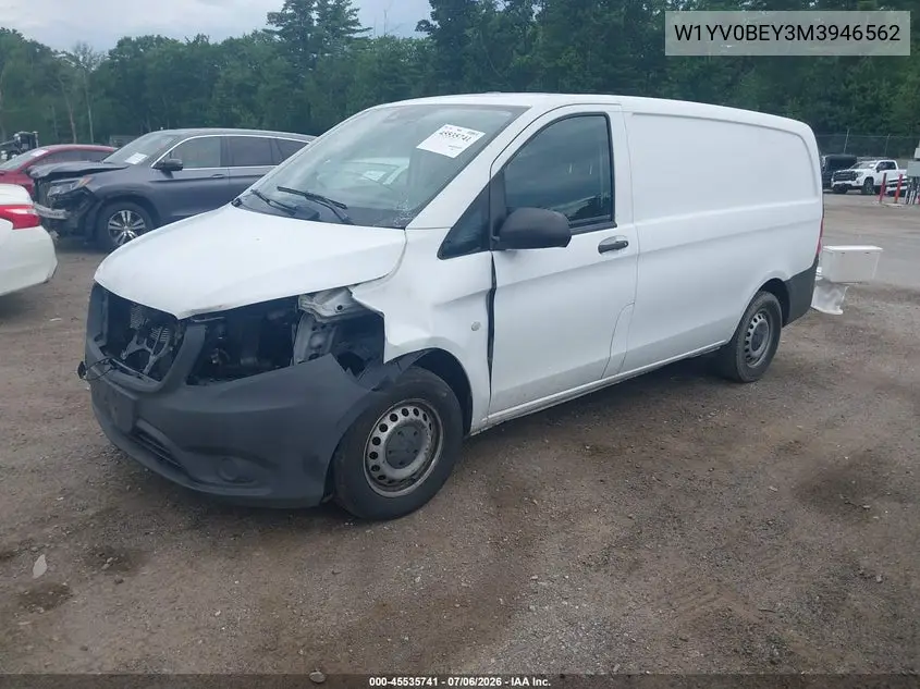 2021 Mercedes-Benz Metris VIN: W1YV0BEY3M3946562 Lot: 45535741