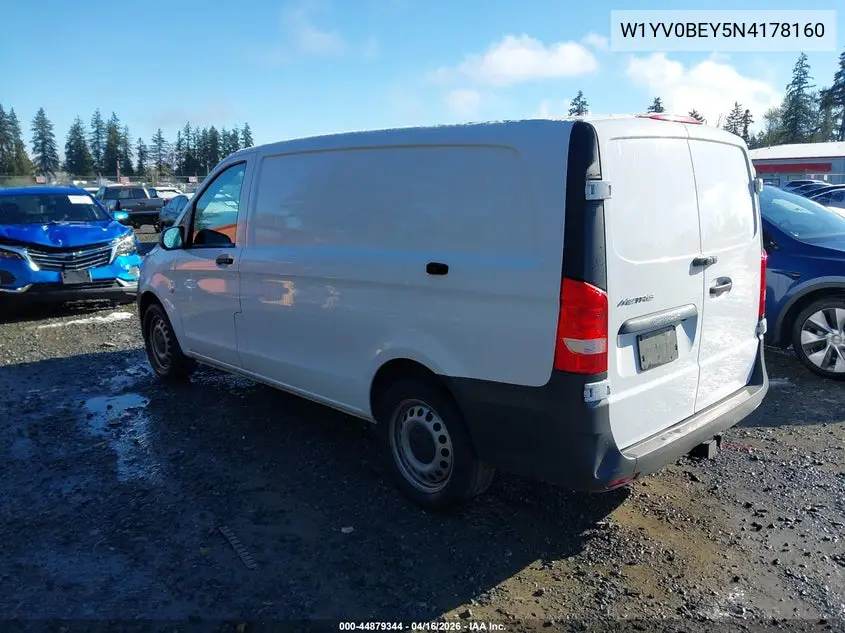 2022 Mercedes-Benz Metris VIN: W1YV0BEY5N4178160 Lot: 44879344
