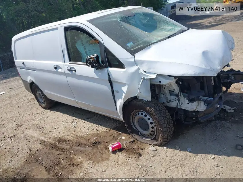 2022 Mercedes-Benz Metris VIN: W1YV0BEY7N4151140 Lot: 45075626