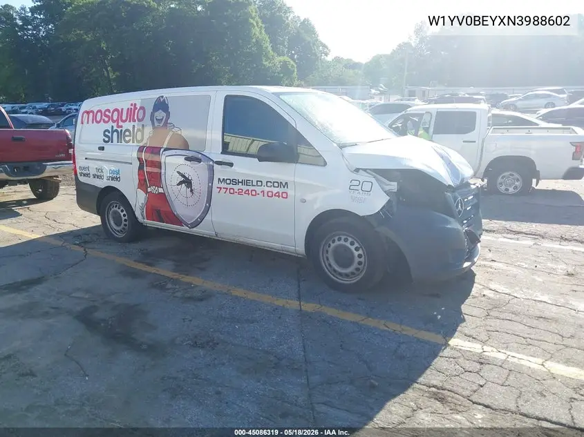 2022 Mercedes-Benz Metris VIN: W1YV0BEYXN3988602 Lot: 45086319