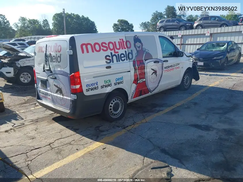 2022 Mercedes-Benz Metris VIN: W1YV0BEYXN3988602 Lot: 45086319