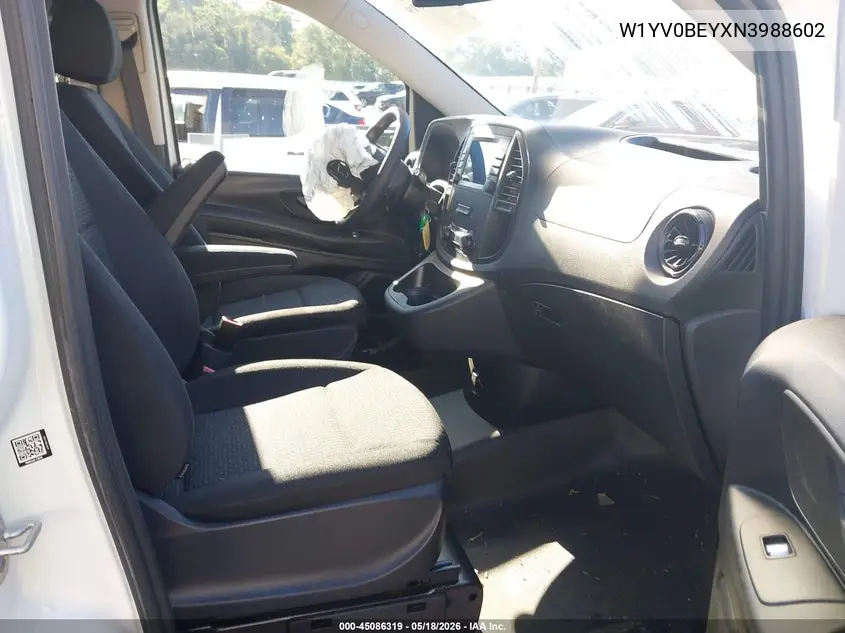 2022 Mercedes-Benz Metris VIN: W1YV0BEYXN3988602 Lot: 45086319