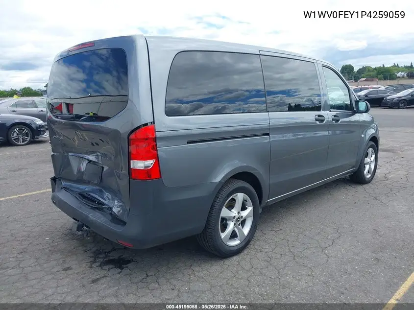 2023 Mercedes-Benz Metris VIN: W1WV0FEY1P4259059 Lot: 45195058