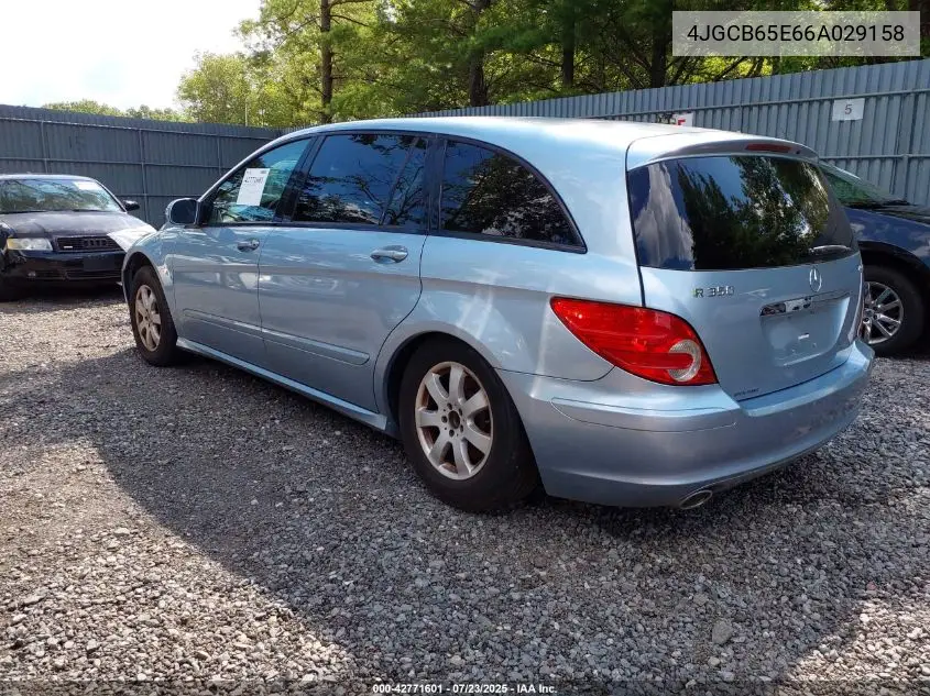 2006 Mercedes-Benz R 350 4Matic VIN: 4JGCB65E66A029158 Lot: 42771601