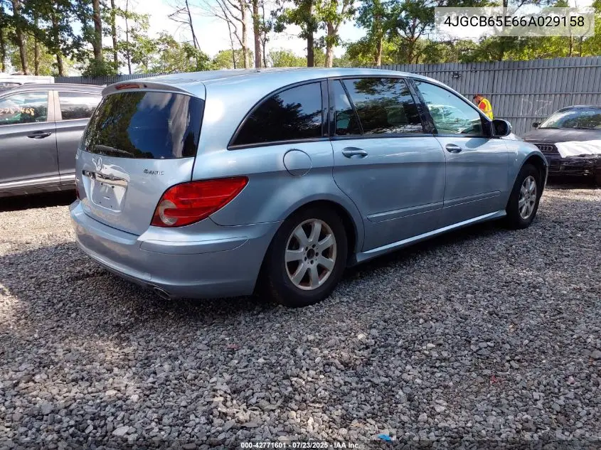 2006 Mercedes-Benz R 350 4Matic VIN: 4JGCB65E66A029158 Lot: 42771601