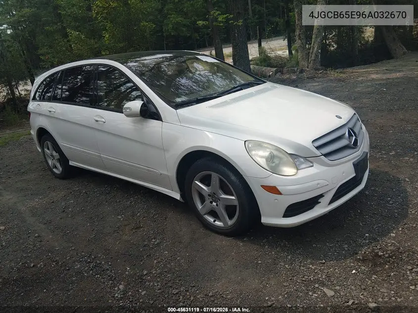 2006 Mercedes-Benz R 350 4Matic VIN: 4JGCB65E96A032670 Lot: 45631119