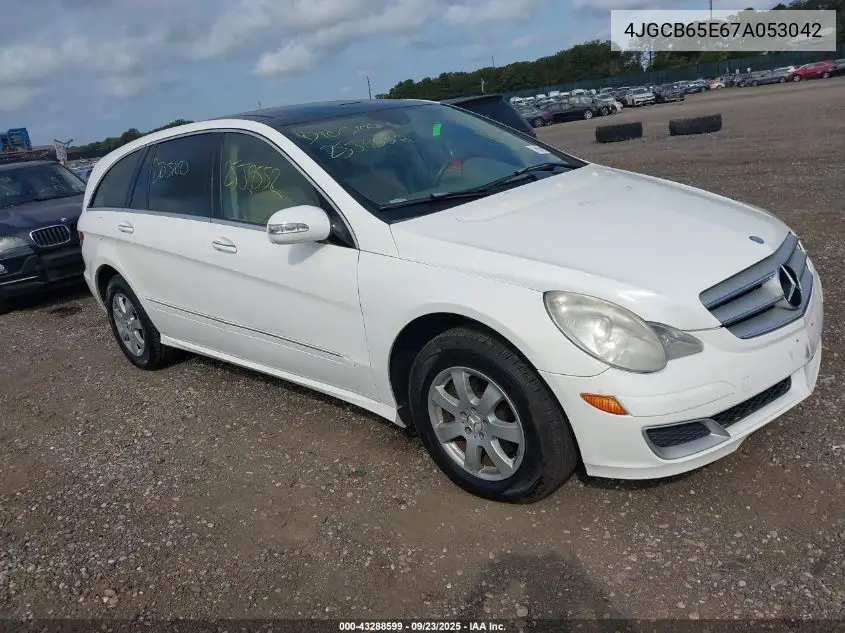 2007 Mercedes-Benz R 350 4Matic VIN: 4JGCB65E67A053042 Lot: 43288599