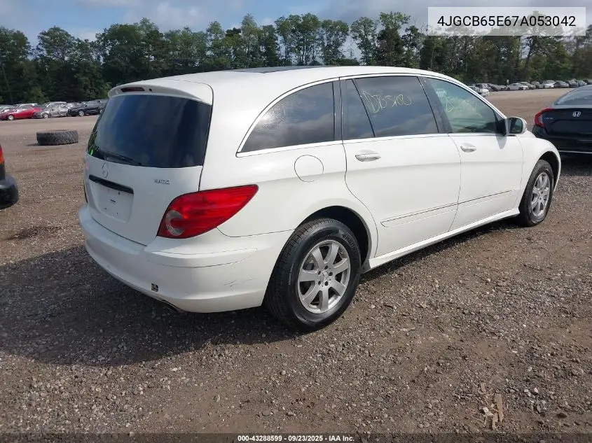 2007 Mercedes-Benz R 350 4Matic VIN: 4JGCB65E67A053042 Lot: 43288599