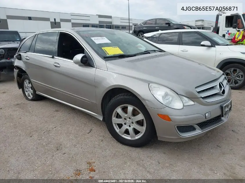 2007 Mercedes-Benz R 350 4Matic VIN: 4JGCB65E57A056871 Lot: 44423481