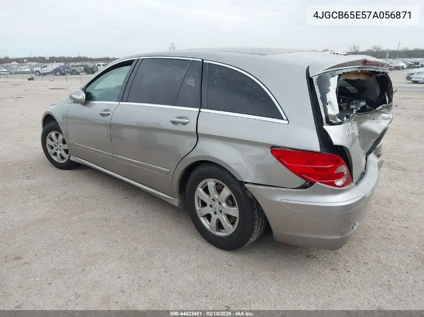 2007 Mercedes-Benz R 350 4Matic VIN: 4JGCB65E57A056871 Lot: 44423481