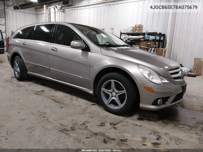2008 Mercedes-Benz R 350 4Matic VIN: 4JGCB65E78A075679 Lot: 44467292