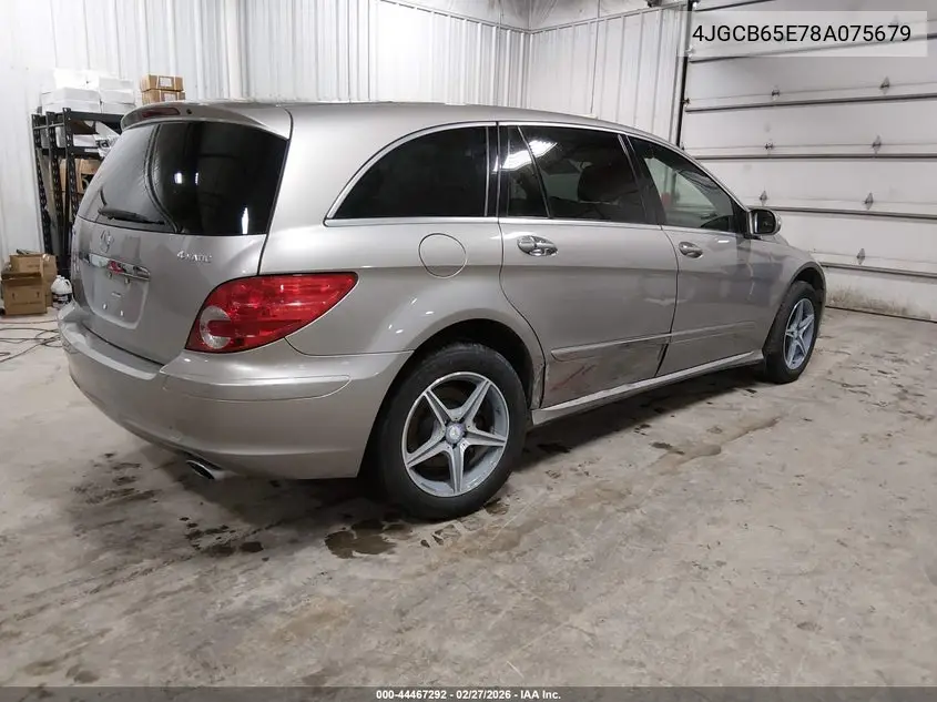 2008 Mercedes-Benz R 350 4Matic VIN: 4JGCB65E78A075679 Lot: 44467292