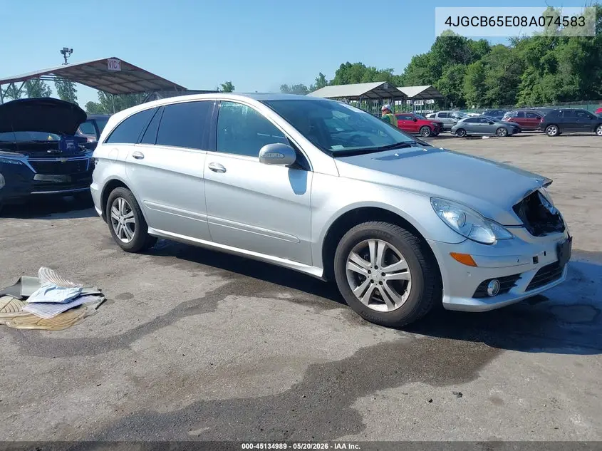 2008 Mercedes-Benz R 350 4Matic VIN: 4JGCB65E08A074583 Lot: 45134989