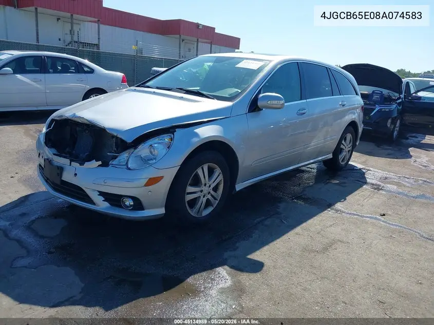 2008 Mercedes-Benz R 350 4Matic VIN: 4JGCB65E08A074583 Lot: 45134989