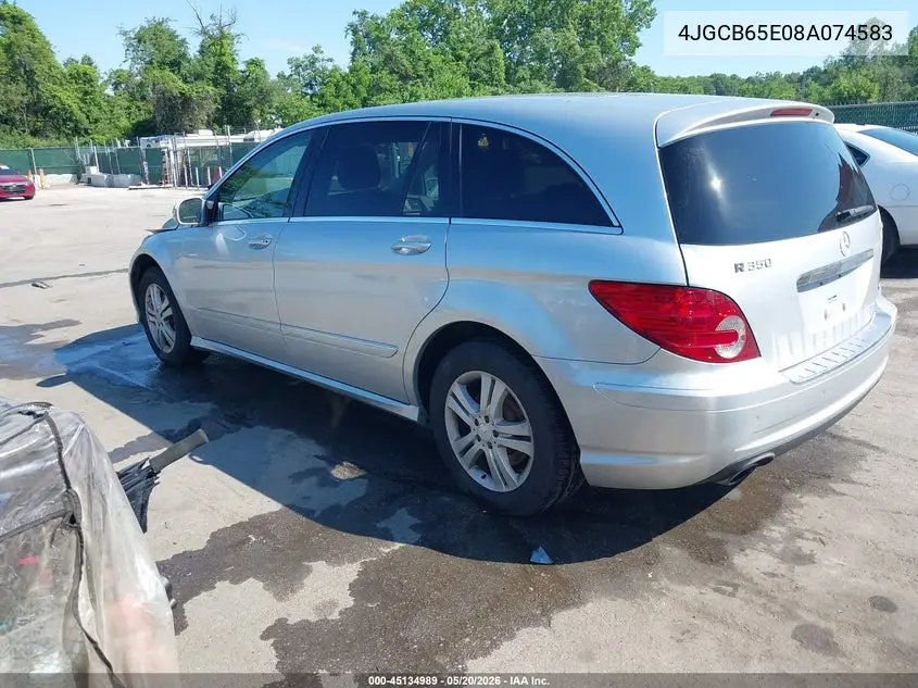 2008 Mercedes-Benz R 350 4Matic VIN: 4JGCB65E08A074583 Lot: 45134989