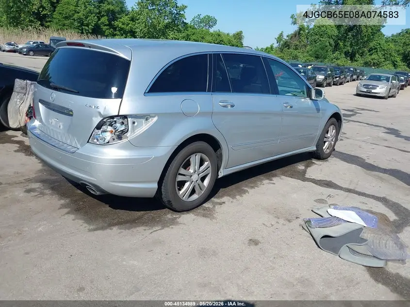 2008 Mercedes-Benz R 350 4Matic VIN: 4JGCB65E08A074583 Lot: 45134989