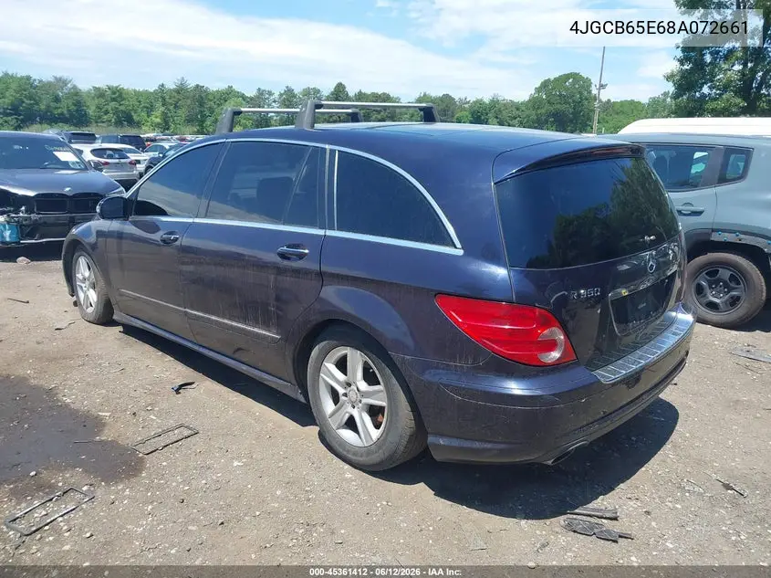 2008 Mercedes-Benz R-Class 3.5L VIN: 4JGCB65E68A072661 Lot: 45361412